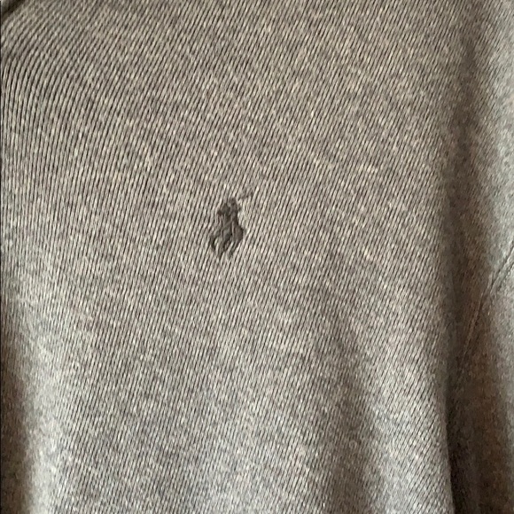 Gray Quarter Zip Pull Over - Picture 2 of 4